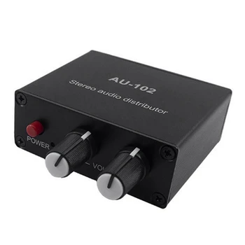 1 KOS Audio Distributer Stereo Zvočni Mešalnik Multi-Kanalni RCA Cepilec Za močnostni Ojačevalnik Aktivna Zvočna