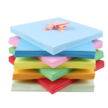100 Listov Barvni Kvadrat Papirja Darilni Embalaži Dekor Scrapbooking Papir, ki je Primerna za Šolsko Poučevanje Uporabo NOV99