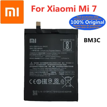 100% Prvotne BM3C 3170mAh Telefon Baterija Za Xiaomi 7 Mi 7 Mi7 Visoke Kakovosti Zamenjava Baterije Bateria