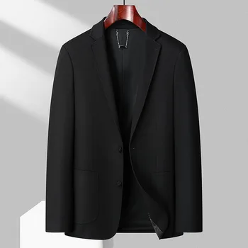 2023 Jeseni, Pozimi Novo v Moško Obleko, Jakno Black Business Casual Enotni-Zapenjanje Moški Jopič Modi korejski Slog Človek Coats