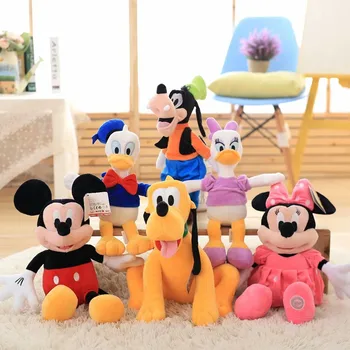 30 cm Disney Mickey Mouse mehko Filmi igrače, Risanke Neumen TV igrača