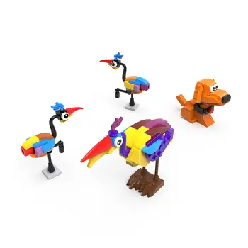 4-v-1 Ptica in Pes Model iz Komedija Animacija 214 Kosi Igrače Nastavite MOC Graditi