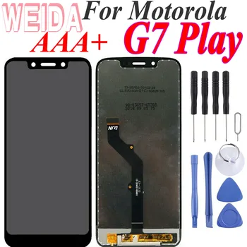 5.7 palčni AAA+++ Za Motorola Moto G7 Igrajo XT1952 LCD-Zaslon, Zaslon na Dotik, Računalnike Skupščine Zamenjava za Moto G7 Predvajanje LCD