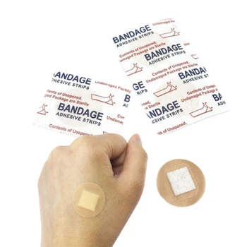 50pcs/set Krog Band Aid Dihanje Cepljenje Rane Obliž za Prvo Pomoč Jutranje Omete PE Krog Lepilni Trak Woundplast