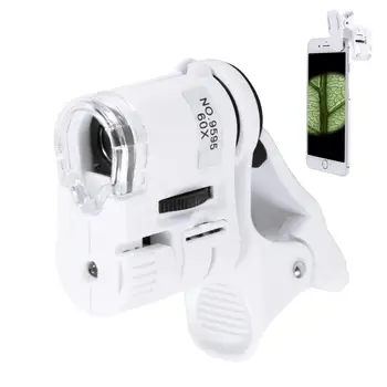 60X Telefon Mikroskopom Clip-On širokokotni Povečanje Stekla mobilnih Telefonov Prilagojena Žep Lupa za Selfie Fotografija