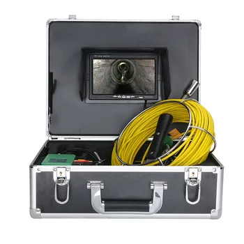 7 palčni TFT Barvni zaslon 17 mm cctv Kamere industrijsko endoskop Cevni Duct Blokirane Pregledovalna Kamera 30 m Nepremočljiva