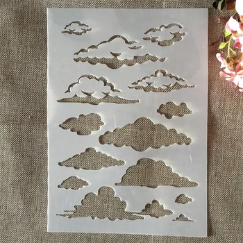 A4 29 cm Nebo, Oblak DIY Layering Matrice Slikarstvo Album Kolorit Reliefi Album Dekorativni Predlogo