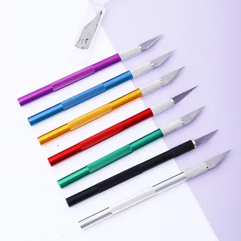 Aluminijasto Palico Barve Carving Nož Multicolor DIY Mobilni Telefon Film Carving Nož Pripomoček nož iz Gume Žig