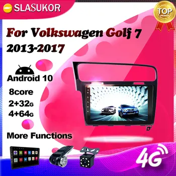 Android Multimedijski Predvajalnik Videa, Za Volkswagen Golf 7 2013-2017 Auto Avto Radio 4G GPS Navigacija 2G+32 G WIFI Ne 2 din DVD CD