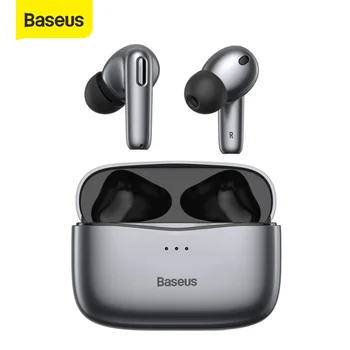 Baseus SIMU S2 Slušalke Brezžične Bluetooth 5.0 Slušalke TWS Čepkov ANC Aktivno odstranjevanje Šumov Hifi Fone Slušalke Igralec Pro