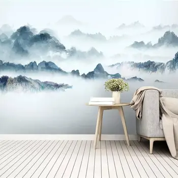 Beibehang ozadje po Meri 3d novi Kitajski povzetek črnilo pokrajino v ozadju stene papirja spalnica dekoracijo zidana de papel parede