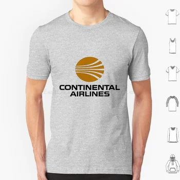 Continental-Letnik Logo Majica s kratkimi rokavi Moški Ženske Otroci 6Xl Continental Continental Trans World Retro 80. LETIH Osemdesetih Logotip Osemdesetih Logotip