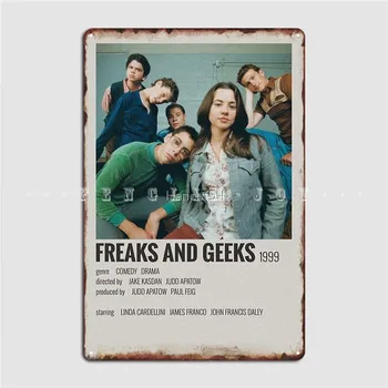 Freaks And Geeks Kovinske Plošče, Plakat Kino Garaža Objave Garaža Retro Stenski Dekor Tin Prijavite Plakat