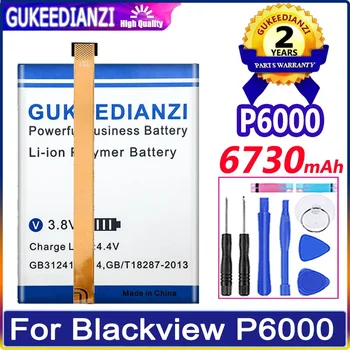 GUKEEDIANZI P6000 6730mAh Baterija Za Blackview P6000 Mobilni Telefon Li-ion Bateria + Progi ŠT.