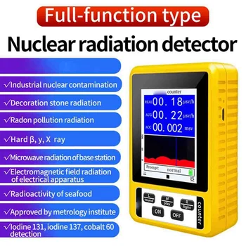 Jedrsko Sevanje Detektor Z LCD Zaslonom Dozimeter Detektorji Beta Gama X-Ray Tester Prenosni