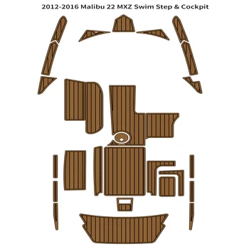 Kakovost 2012-2016 Malibu 22 MXZ Plavati Platformo Kokpitu Pad Čoln EVA Peno, Teak Krova Nadstropje
