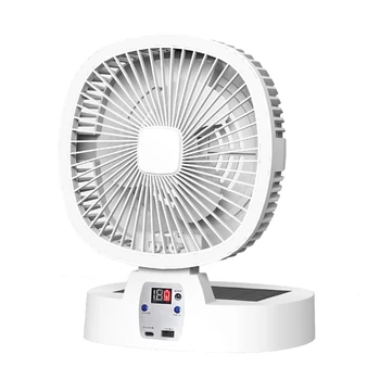 Kampiranje Na Prostem Fan Sončne Brezžični Prenosni Namizni Ventilator + Daljinski Upravljalnik
