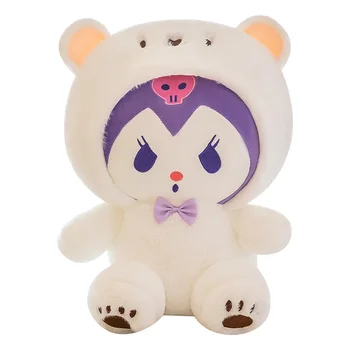 Kawaii Plišastih Igrač Cinnamoroll Kuromi Sanrio Križ Jutranje Polarni Medved, Ki Je Anime Otroci Igrače Božično Darilo