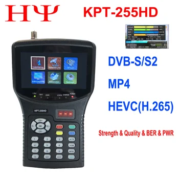 Kpt-955hd Dvb-s2 Satelitskega Polno Digitalno Satelitsko Tv Sprejemnik Finder Meter Mpeg-4 Dvb-s2+hevc H2.65 Finder Meter