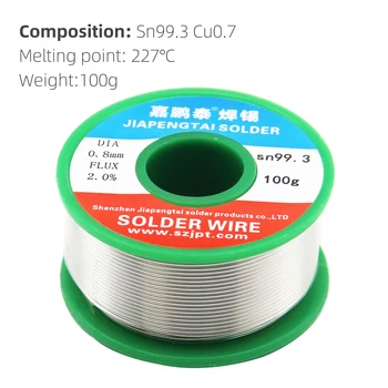 Leadless spajkalna žica ROHS standardom tin spajkanje 0,8 mm 1,0 mm kolofonije jedro spajkalna žica za Spajkanje Kositra