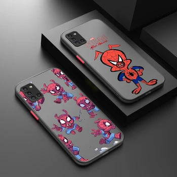 Marvel Spider-Ham Za Samsung A72 A73 A52 A33 A42 A23 A32 A22 A13 A14 A12 A04 A03S Mlečno Prosojna Primeru Telefon