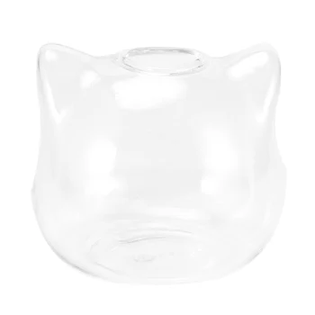 Mačka Oblikovane Steklene Vaze Hydroponic Rastlin Cvet Vazo Terarija Posodo Pot Decor Art Darilo