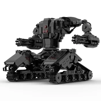 MOC Klasični Mehanski Prihodnosti Tank Lovec Morilec gradniki Kit Roke Robot Opeke DIY Sestavite Model Igrače Za Otroke Darilo