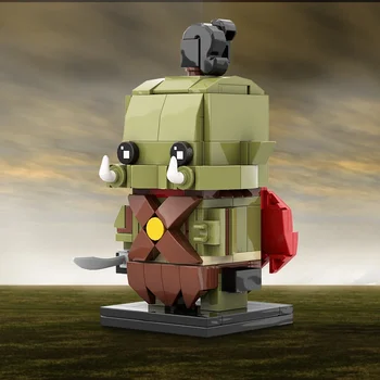 MOC Mini Orc Brickheadzs Gradnik nastavite Igra Ukrepanje Slika Biologicals Zver Preizkusa DIY Opeke Igrače za Otroke Darilo