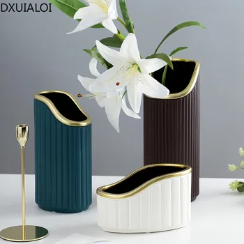 Nordijska doma dekoracijo keramične vaze mehko dekoracijo modela soba dekoracijo sodobno minimalistično keramične obrti DXUIALOI