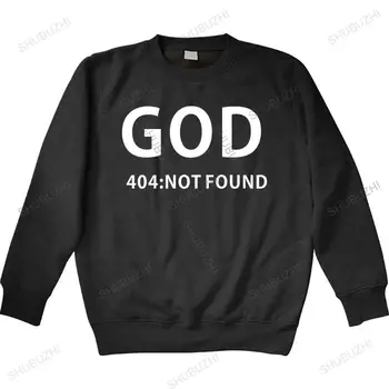 Novi Bog 404 Ni mogoče Najti Ateizem Religija, Ateist je Natisnjena Humor Smešno majica Digitalni hoody Harajuku Mens pomlad O Vratu hoodie