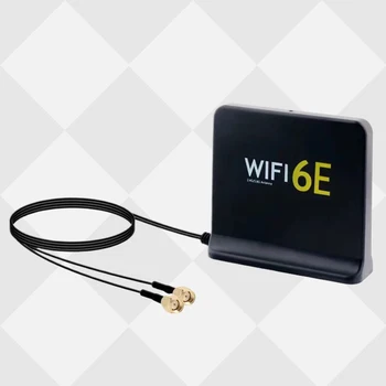 Prenosni 2.4 g 5.8 g 6 g Wifi 6e Mimo Anten Z 2pcs Kabel Notranja Zunanja Brezžična Antena Z Magnetno Dno Za Omrežno Kartico