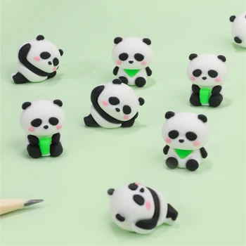 Priden Panda 3D Radirke Ustvarjalne Risanka Svinčnik, Radirka za Otroke Kawaii Pisalne potrebščine Počitnice Darilo Študentske Nagrade Šole