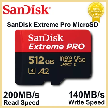 SanDisk Extreme Pro Micro SD Kartico microSDXC UHS-I U3 V30 4K Pomnilniško Kartico za OSMO Akcijska Kamera GoPro Insta360 Trans Flash Kartice