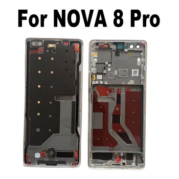 Srednja Okvir Za Huawei Nova 8 Pro Sprednjo Ploščo Plošča Pokrov Sredi Stanovanjske Zadeve S Strani Ključnih Zamenjava Pametni Popravila