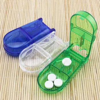 Tabletke Rezalnik Polje Prenosna Priročno Drog Polje Tablet Rezalnik Splitter Medicine Tabletke Imetnik Pill box Cutter