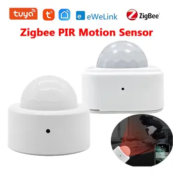 Tuya/eWelink Zigbee PIR Senzor Gibanja Smart Človekovih Detektorja Gibanja Mini Infrardeči Detektor Home Security Avtomatizacije Za Pametne Življenje