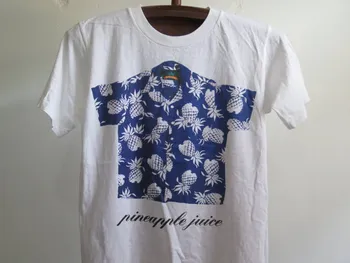 Vintage Ananasov Sok Havajih T Shirt Foto Tiskalnik, Modra