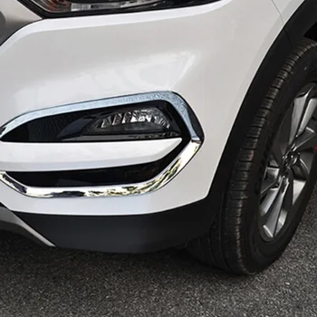 Za Hyundai Tucson 2016 2017 2018 ABS Chrome Spredaj Foglight Luči za Meglo Kritje Trim Avto Zaščito Zunanjosti Dodatki