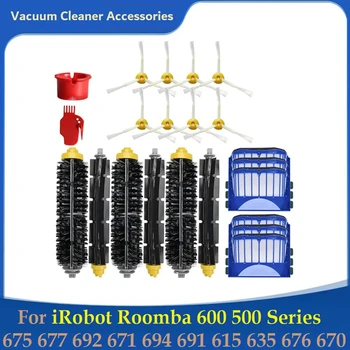 Zamenjava Kompleti Za Irobot Roomba 500 600 Serije 690 680 660 650 651 Sesalnik Deli, Pribor Glavni Strani Krtačo Filter